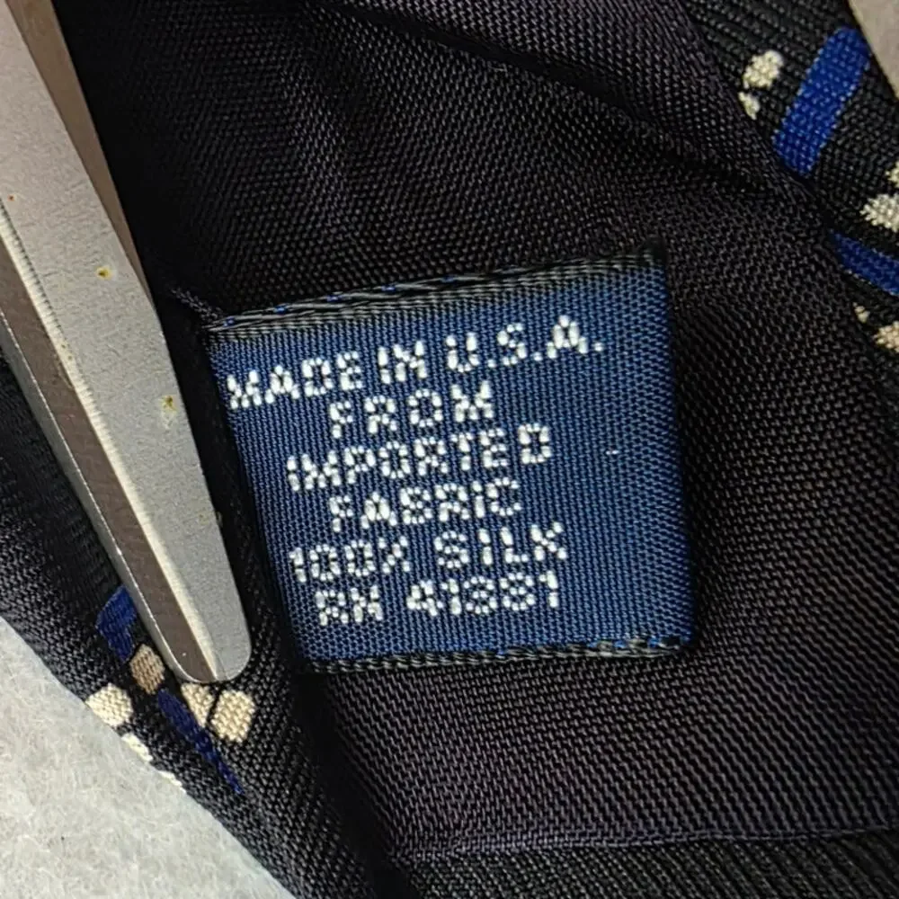 Polo Ralph Lauren Silk Tie Black Blue